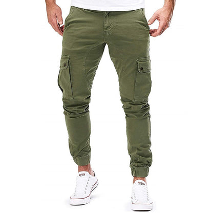 Men's Skinny Cargo Drawstring Pants