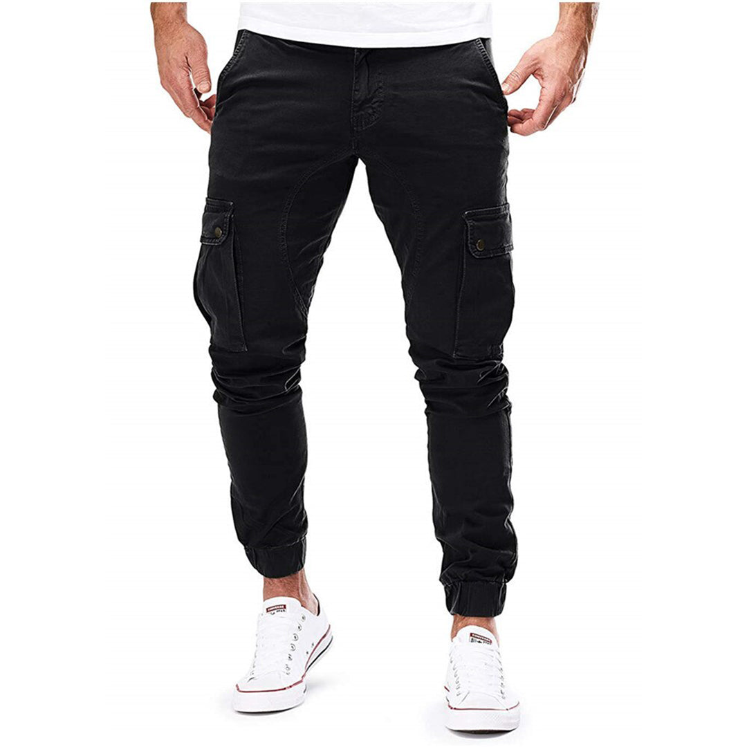 Men's Skinny Cargo Drawstring Pants