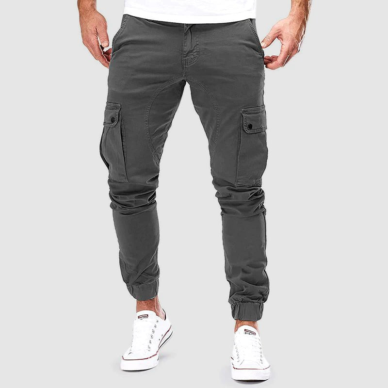 Men's Skinny Cargo Pants with Pockets