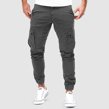 Men's Skinny Cargo Pants with Pockets