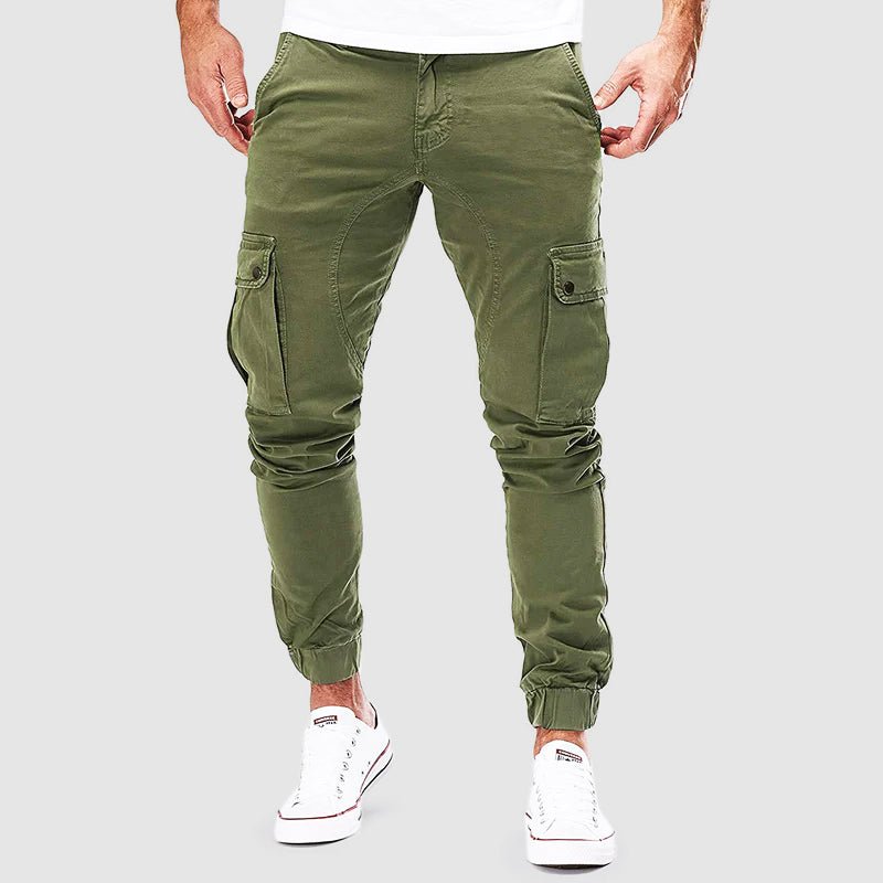 Men's Skinny Cargo Pants with Pockets