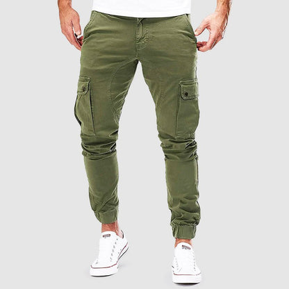 Men's Skinny Cargo Pants with Pockets