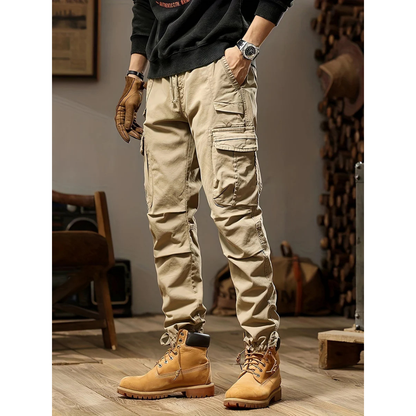 Practical Men's Straight-Leg Trousers