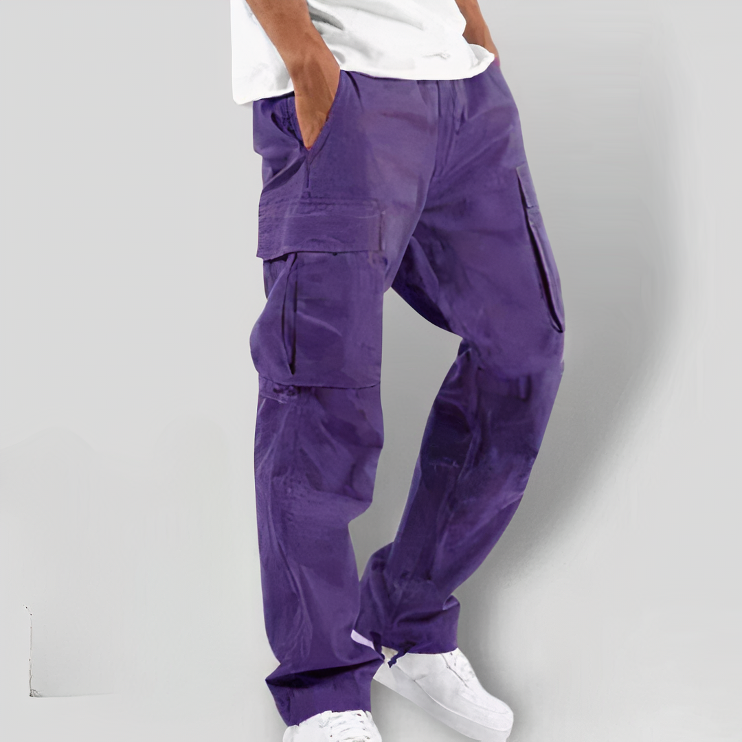 Comfortable Men's Loose Fit Pants with Pockets