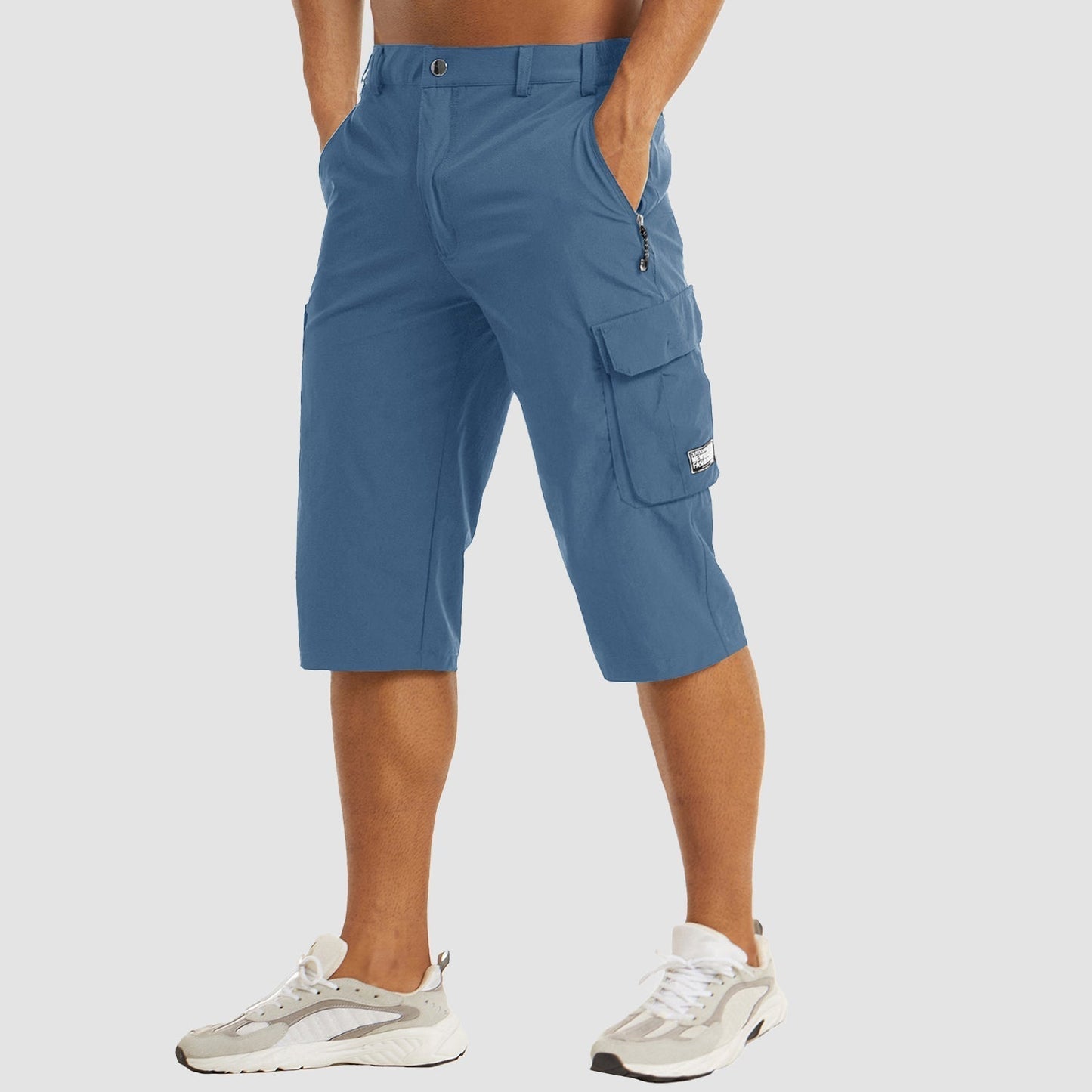 Men's practical cargo capri pants