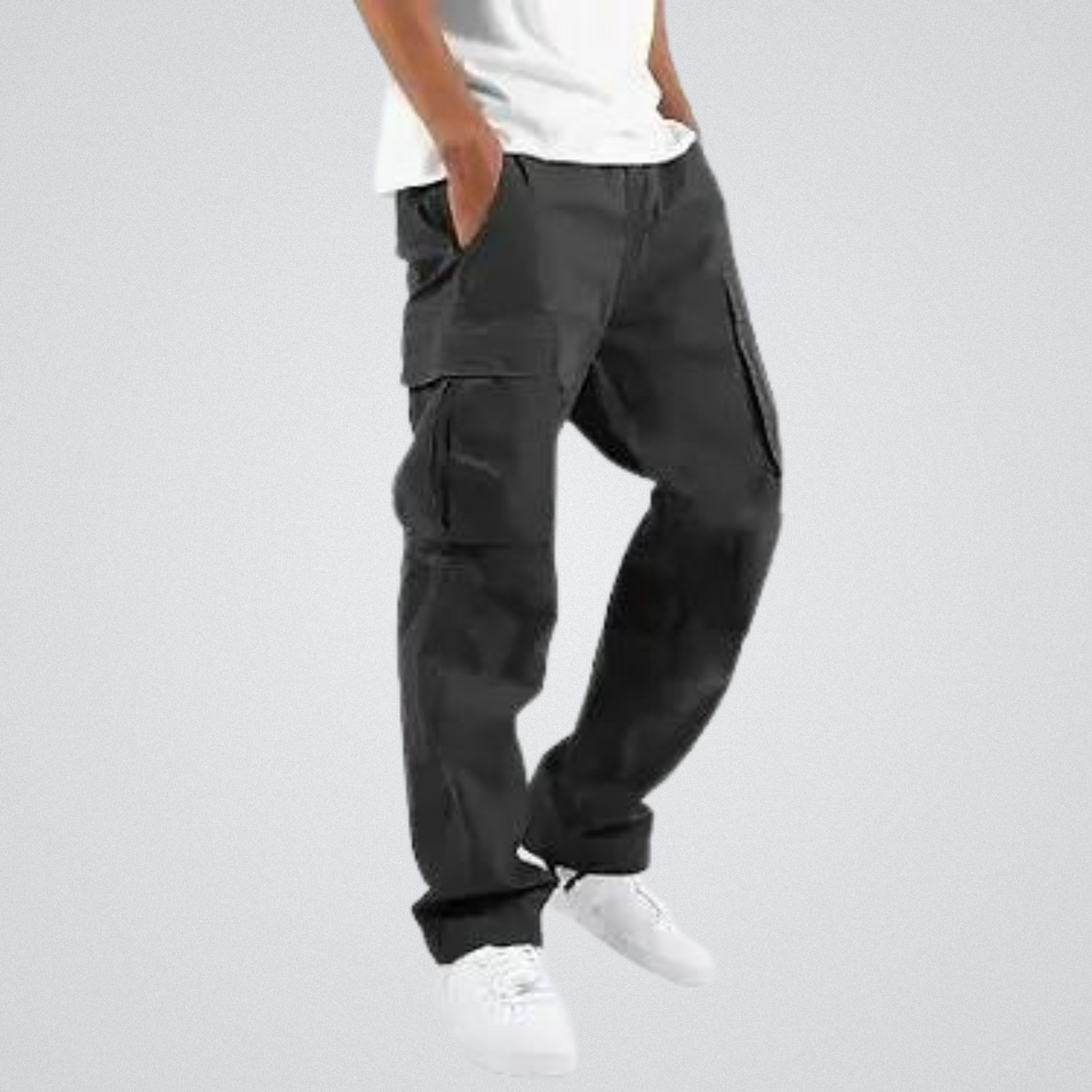 Comfortable Men's Trousers Large Pockets