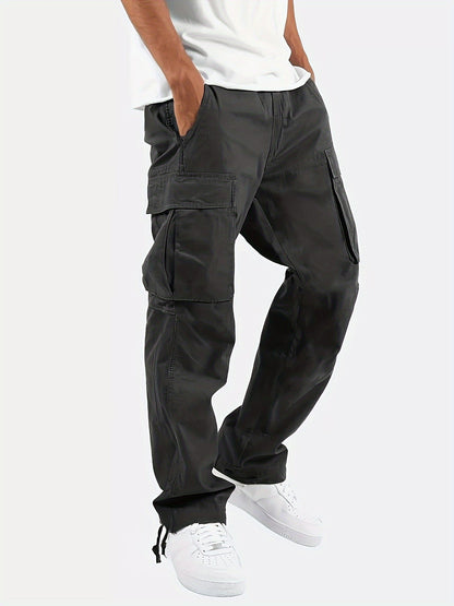 Herren Cargohose Bequem Lockere Passform - IdealeKleiden