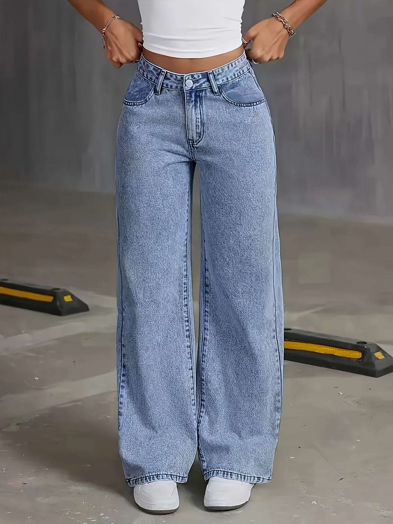 Bequeme Damen Jeans Hose Elegant - IdealeKleiden