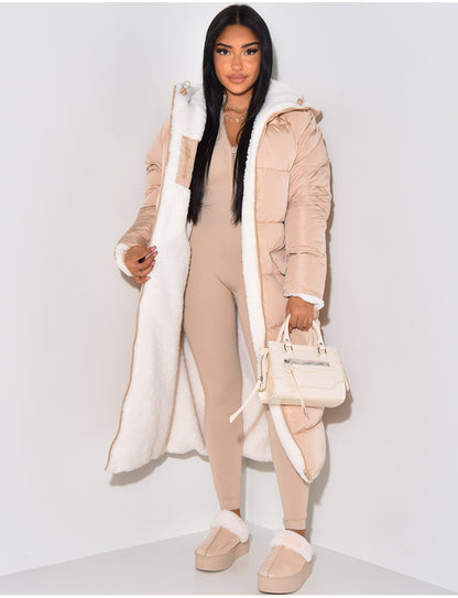 Women's Reversible Quilted Jacket with Zipper