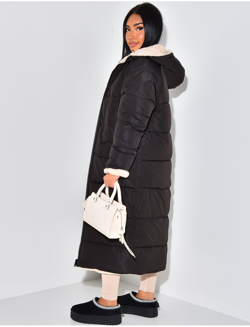 Women's Reversible Quilted Jacket with Zipper