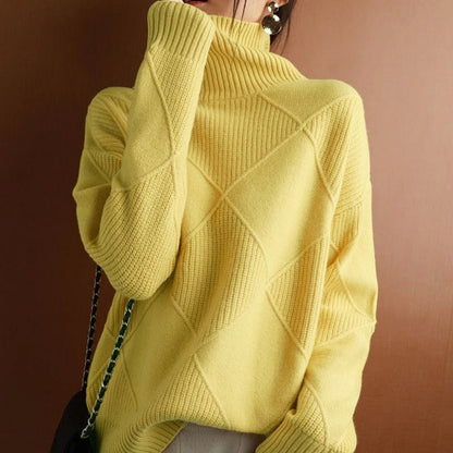 Women's Turtleneck Cotton Comfortable Warm