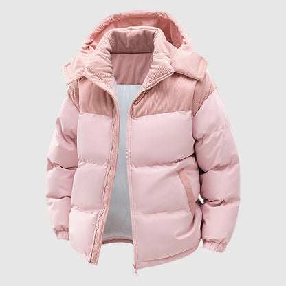 Men's Puffer Jacket Relaxed Fit Hood Zipper