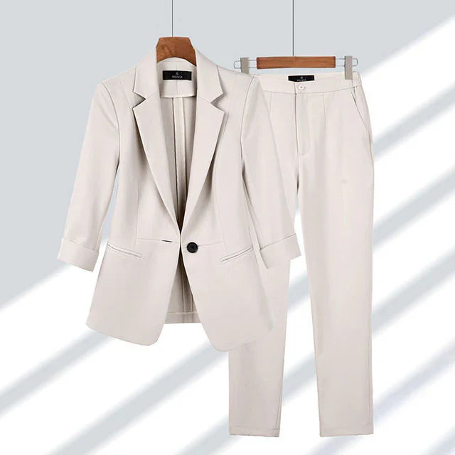 Damenanzug Set Jacke Hose Klassisch - IdealeKleiden