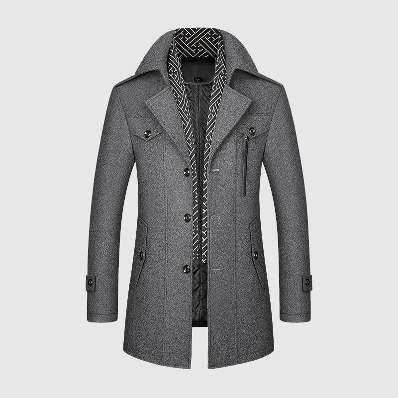 Stilvoller Wollmantel Damen