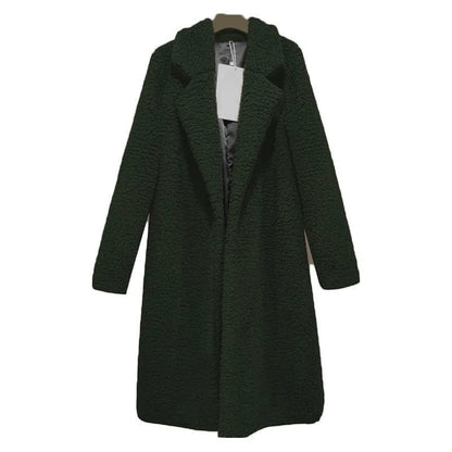 Women's Long Hooded Winter Teddy Coat