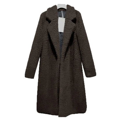 Women's Long Hooded Winter Teddy Coat
