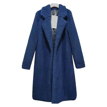 Women's Long Hooded Winter Teddy Coat