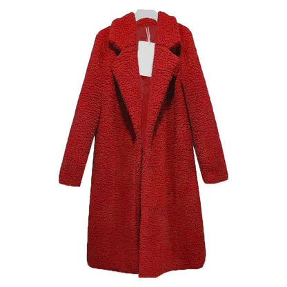 Women's Long Hooded Winter Teddy Coat