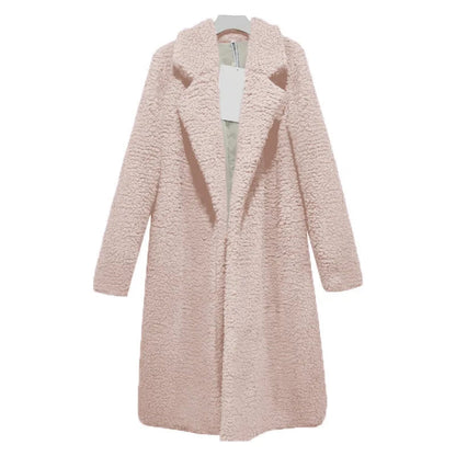 Women's Long Hooded Winter Teddy Coat