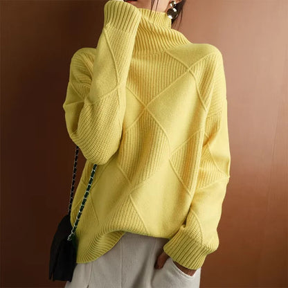 Soft Cashmere Jumper Roll Neck Women's Scarf