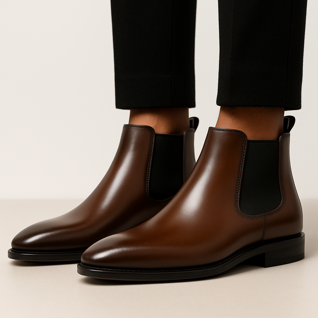 Herren Stiefel Schmale Form Seiteneinstieg - IdealeKleiden
