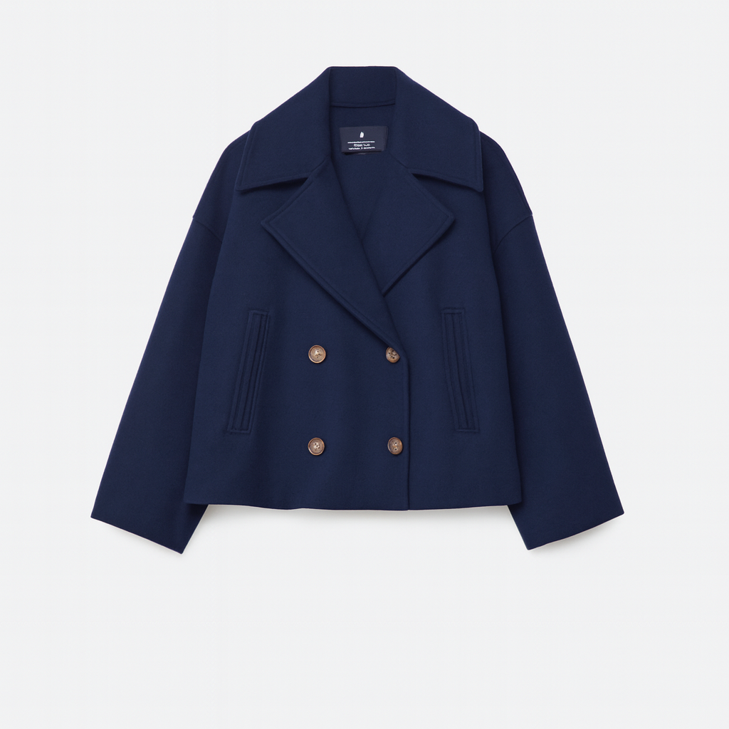 Women's Elegant Double-Breasted Short Coat