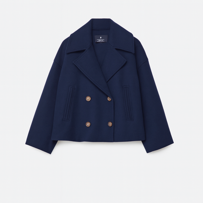 Women's Elegant Double-Breasted Short Coat