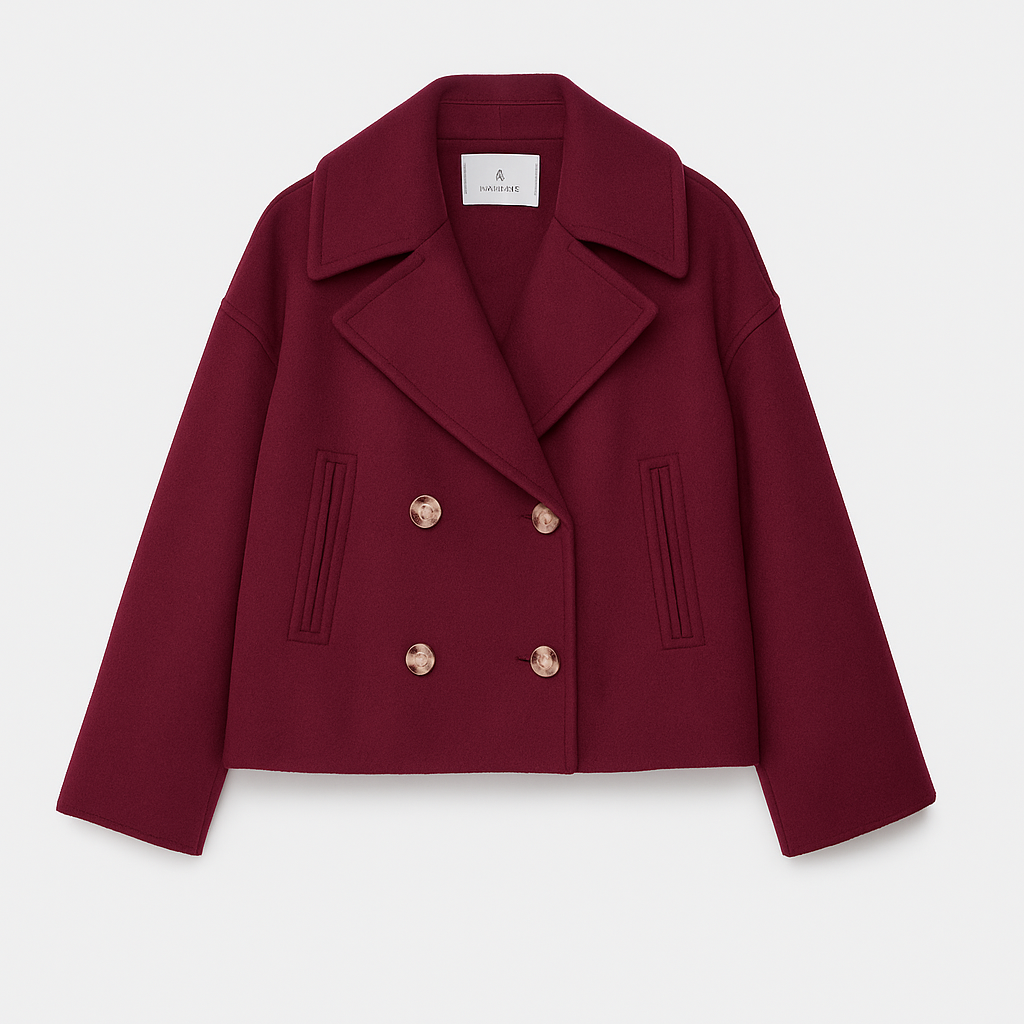 Women's Elegant Double-Breasted Short Coat