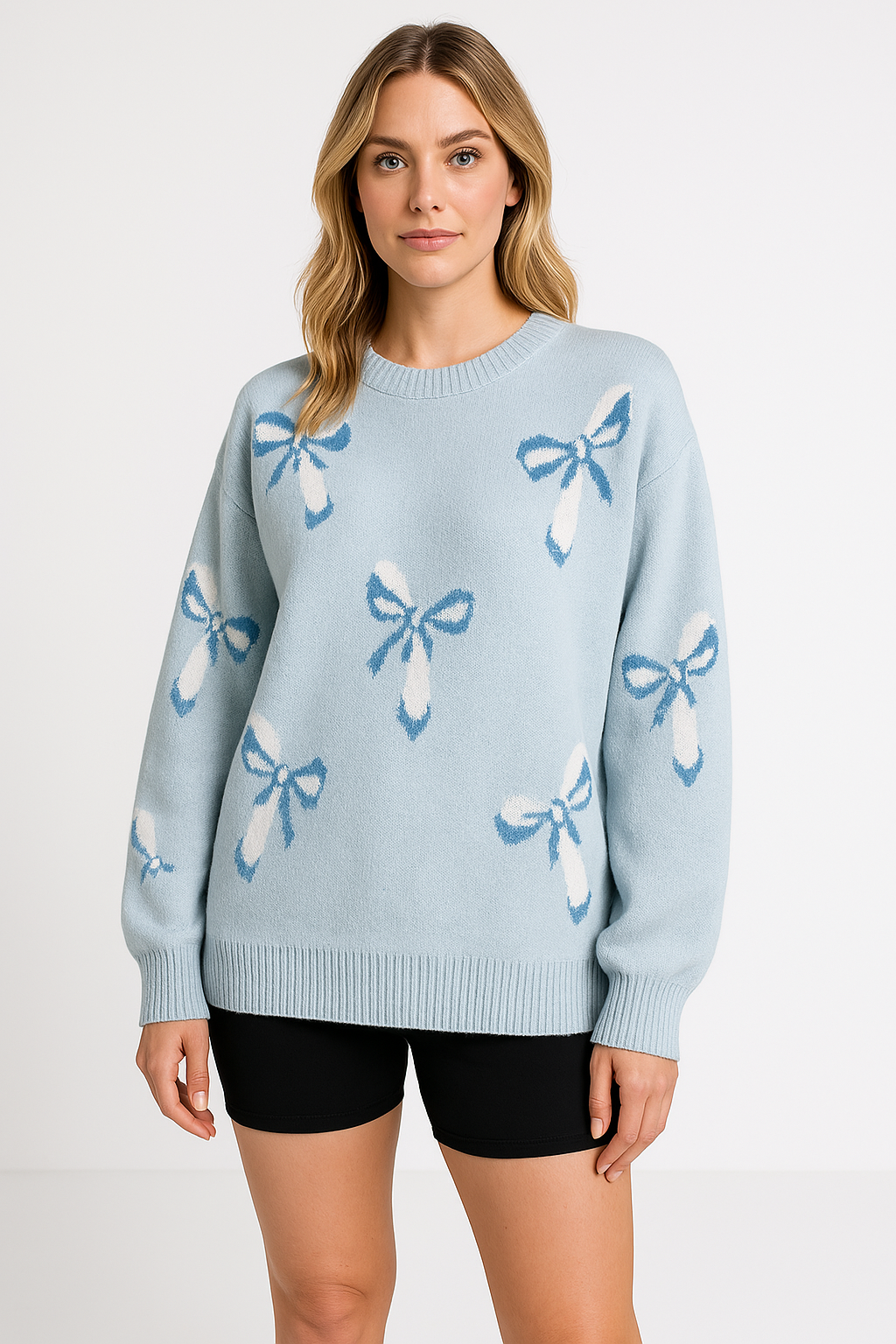 Oversized Sweaters for Women, Soft Woolly Crewneck