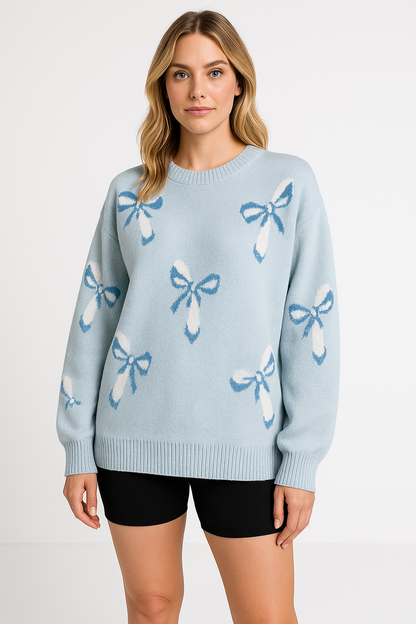 Oversized Sweaters for Women, Soft Woolly Crewneck