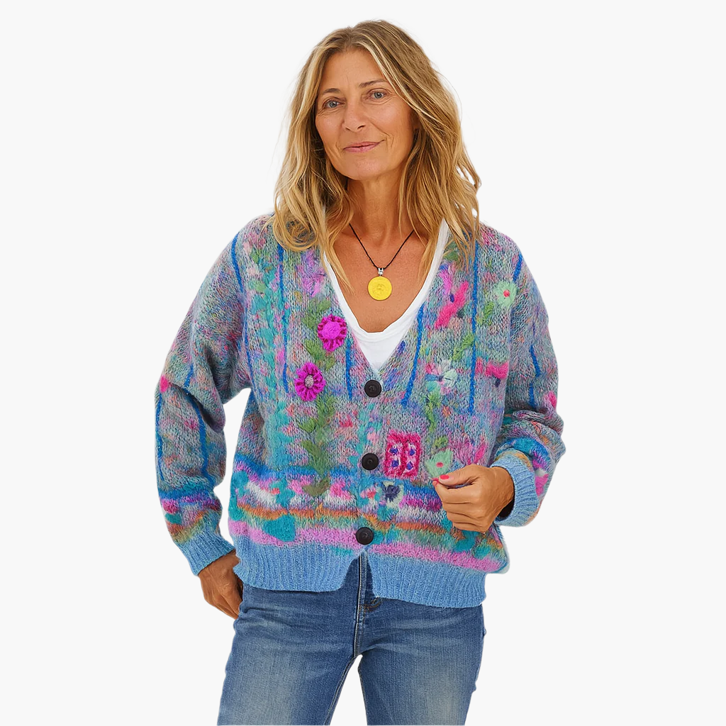 Boho Cardigan Floral Pattern