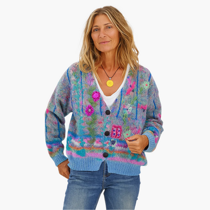 Boho Cardigan Floral Pattern
