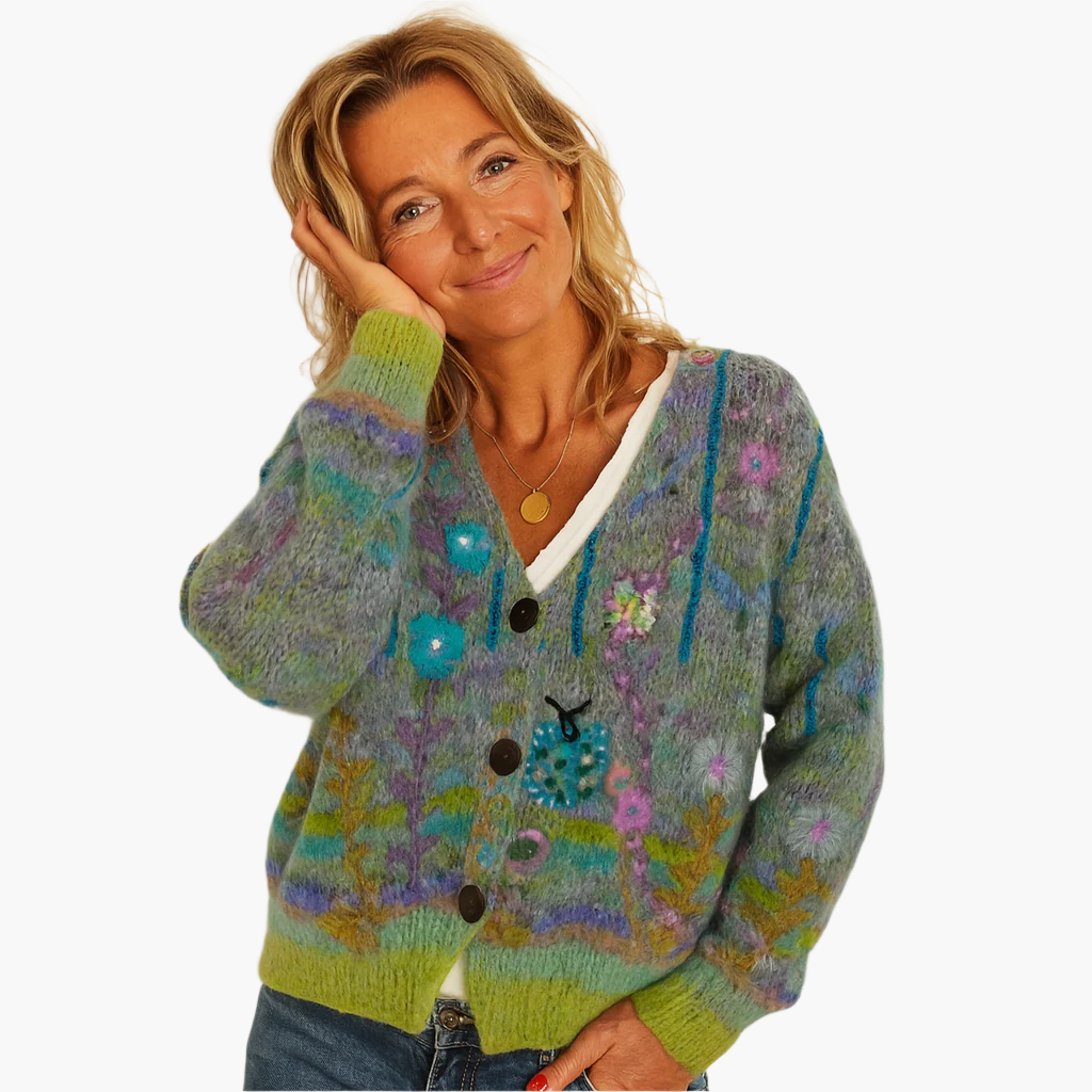 Boho Cardigan Floral Pattern