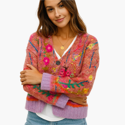 Boho Cardigan Floral Pattern