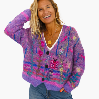 Boho Cardigan Floral Pattern