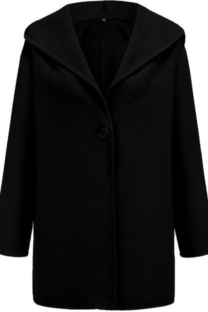 Elegant Hooded Coat Slim Fit Winter Coat