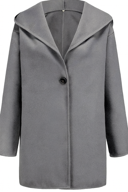Elegant Hooded Coat Slim Fit Winter Coat