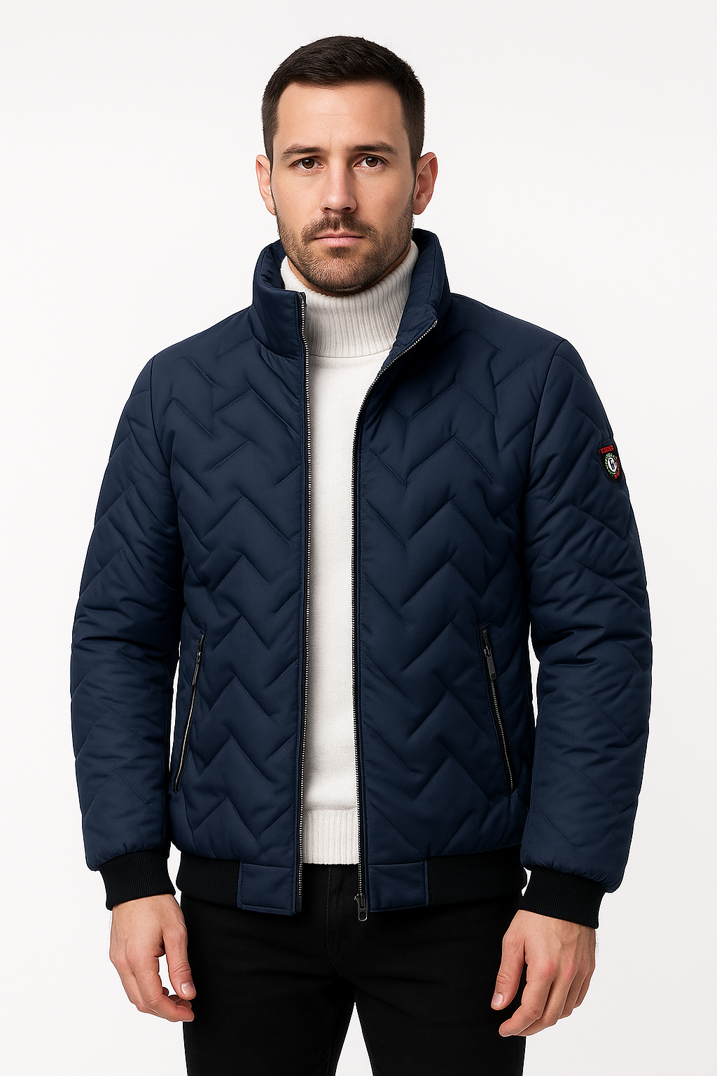 Warme Herrenjacke Winter Gewatteert - IdealeKleiden
