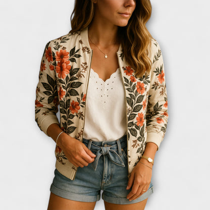 Summer jacket floral print