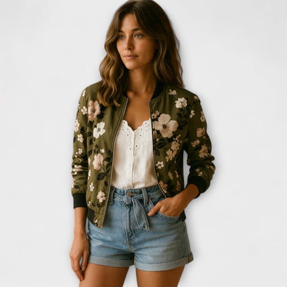 Summer jacket floral print