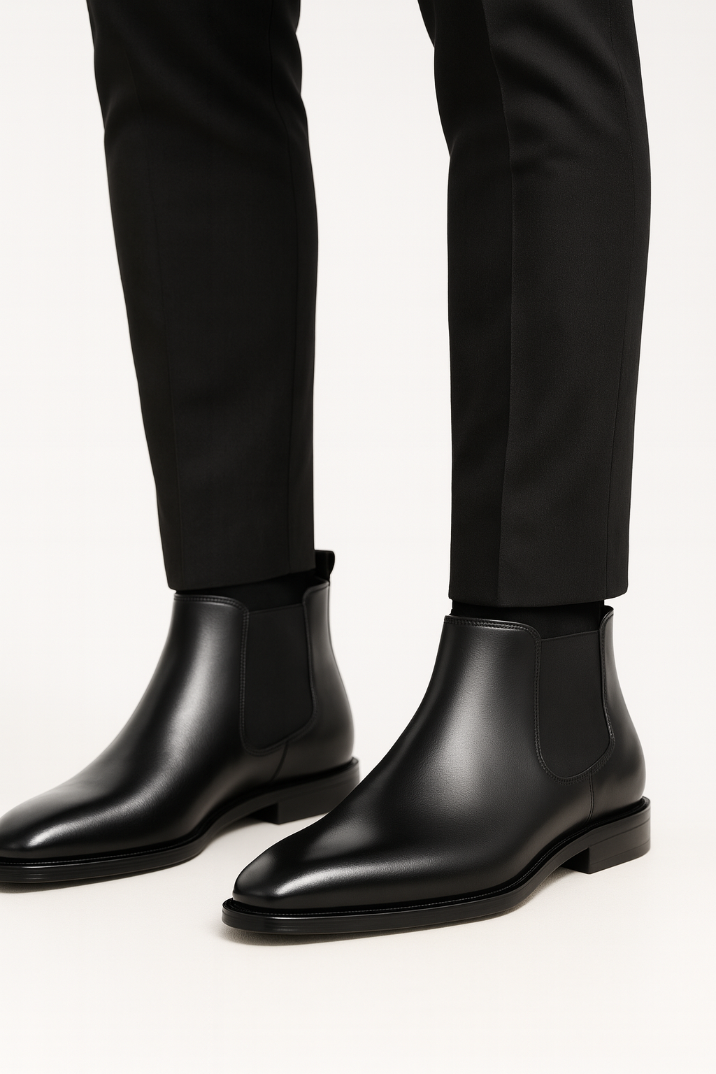 Men's Boots Slim Fit Side Zipper