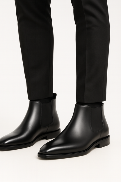 Men's Boots Slim Fit Side Zipper