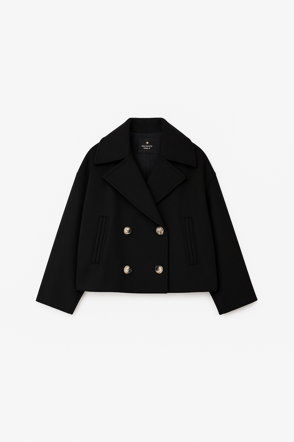 Women's Elegant Double-Breasted Short Coat