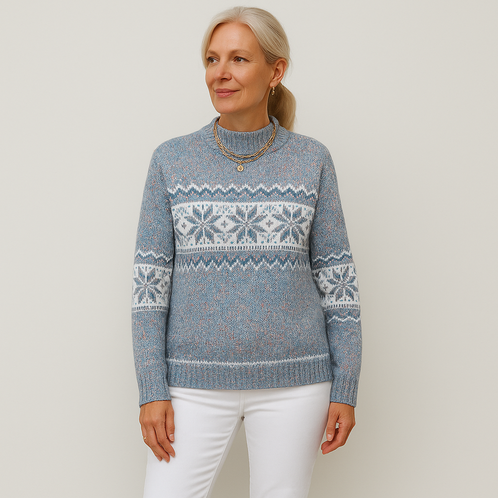 Damen Warmpullover Langarm Soft - IdealeKleiden
