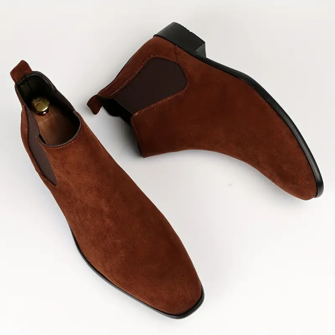 Men's Chelsea Boots Suede Look