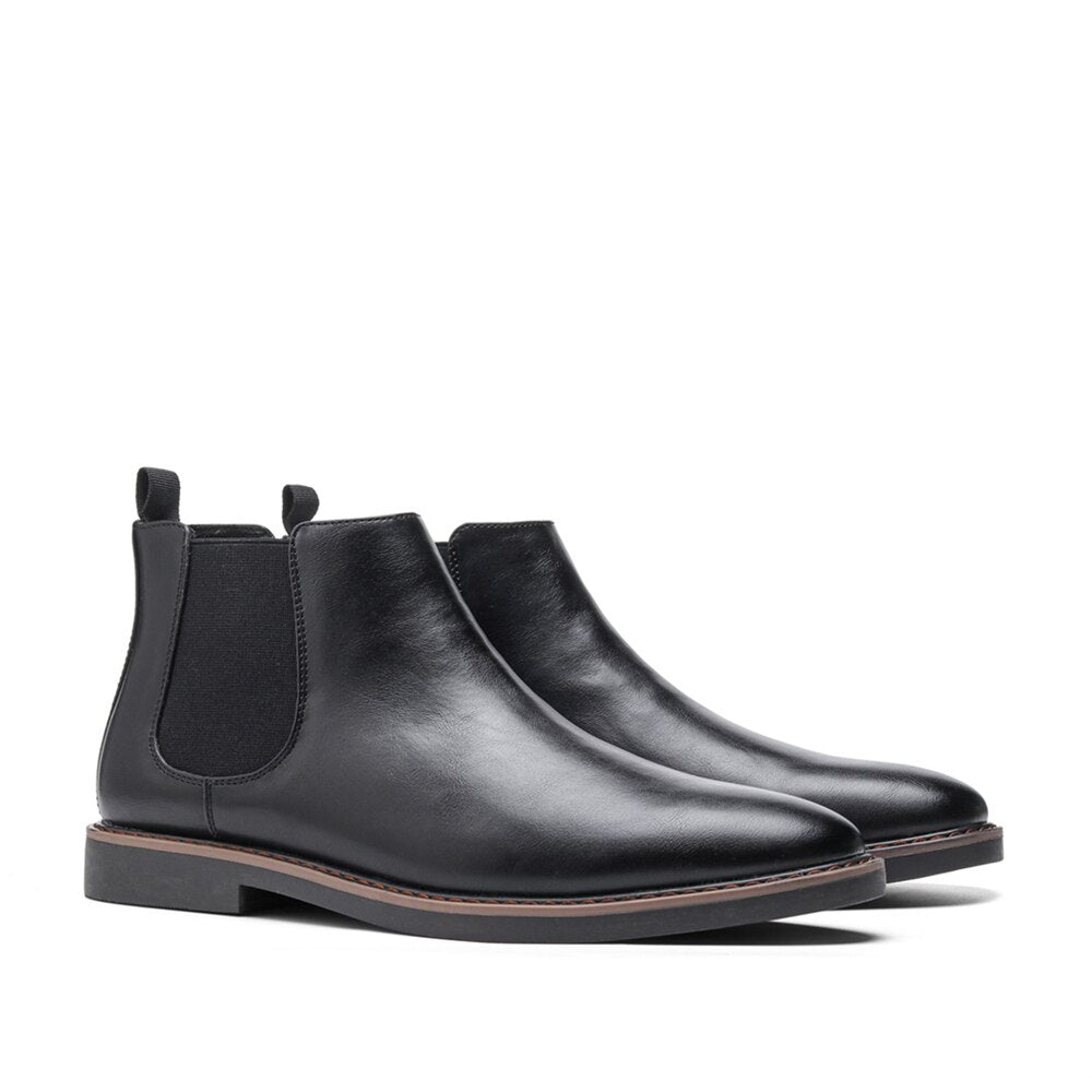 Men's Leather Chelsea Boots Ankle High