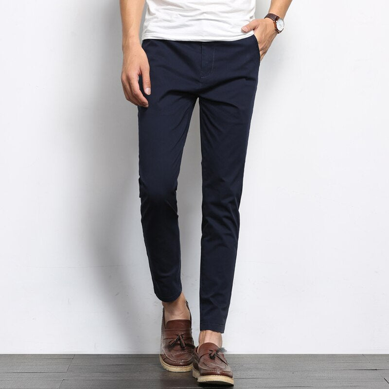 Men's Comfortable Straight Fit Chino Pants