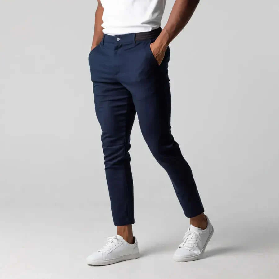 Men's Chino Trousers Stretch Slim Fit
