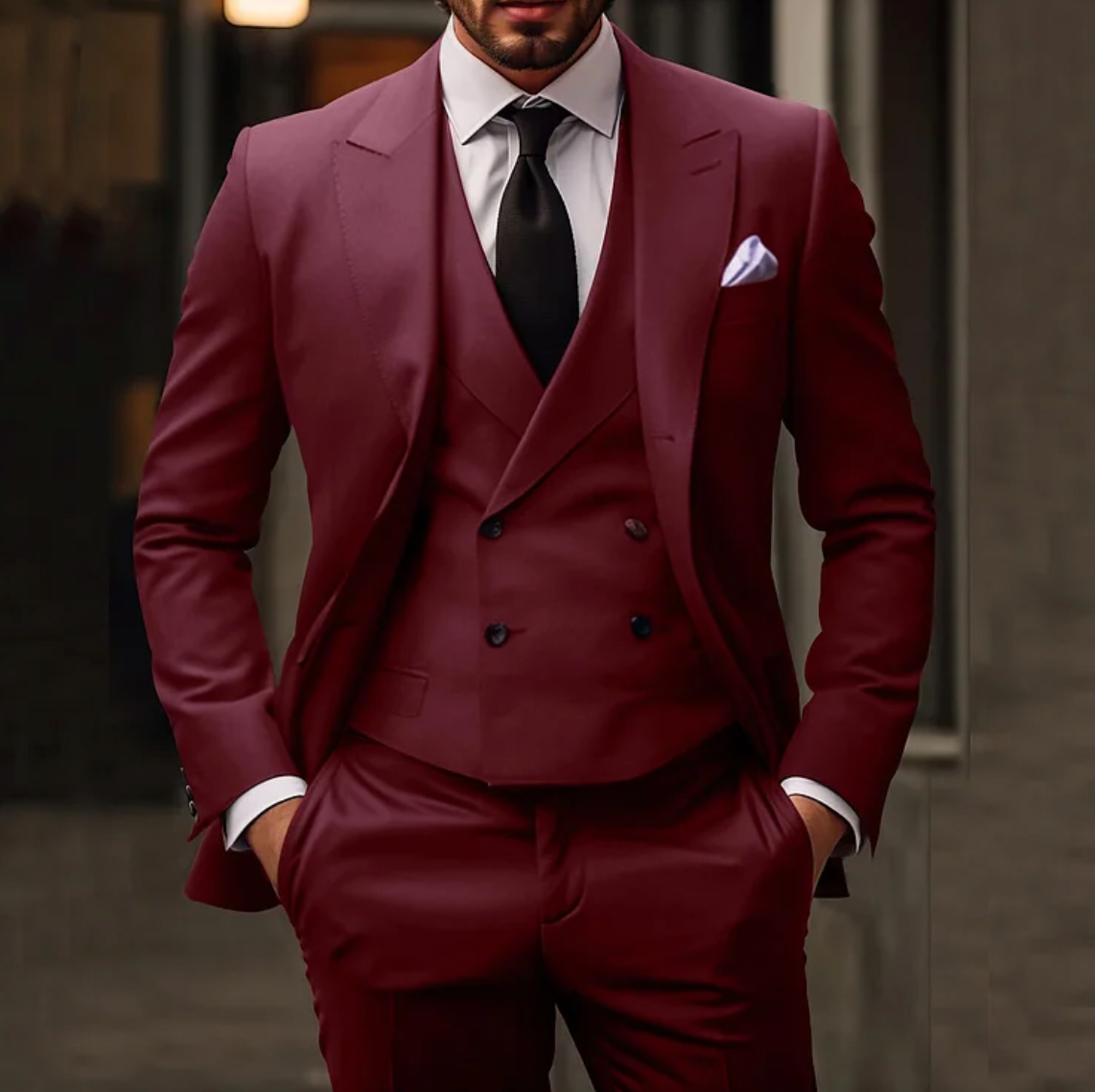 Stylish Men's 3-piece Suit
