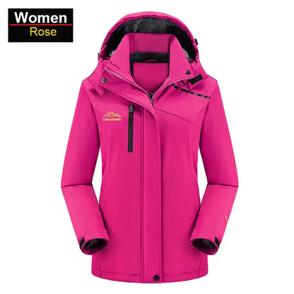 Waterproof outdoor jacket with fleece lining